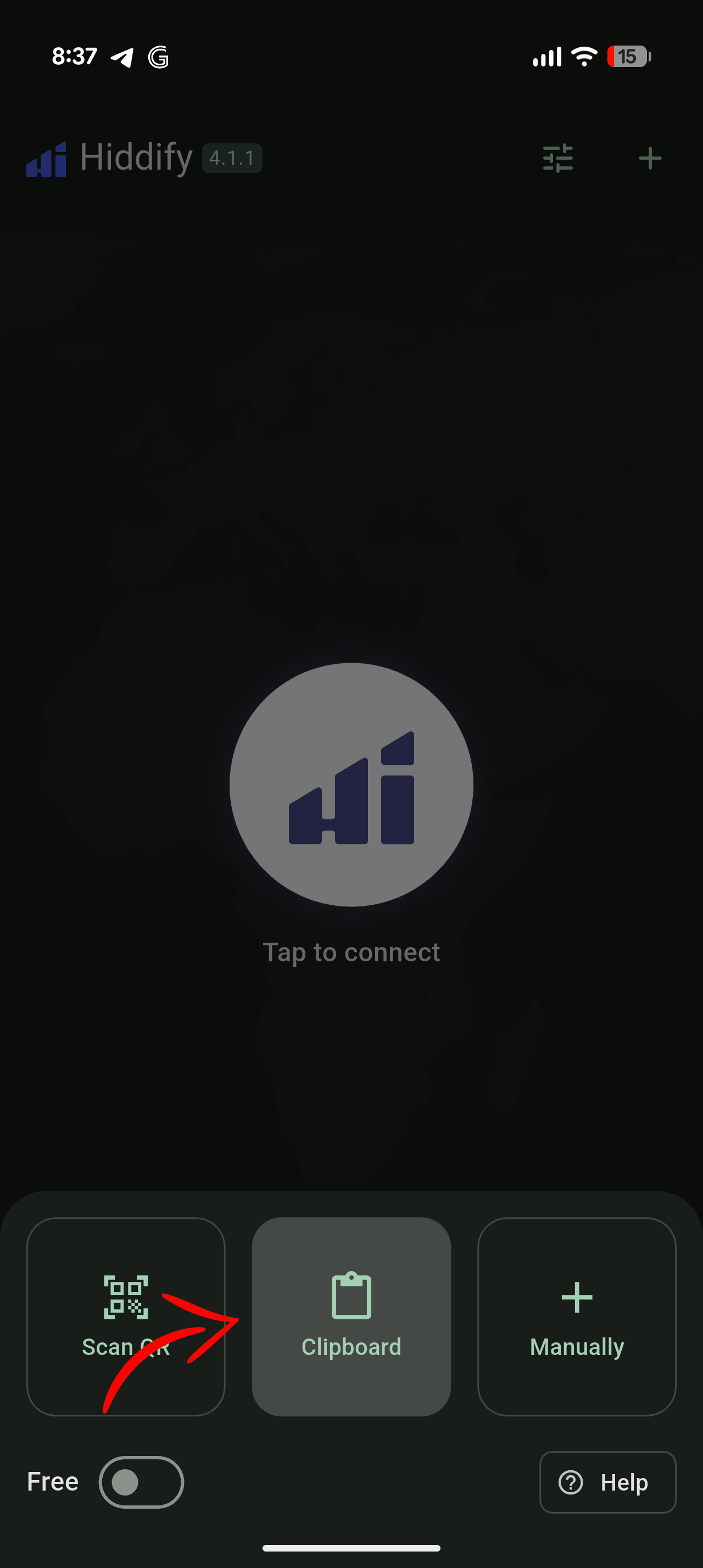Hiddify add config