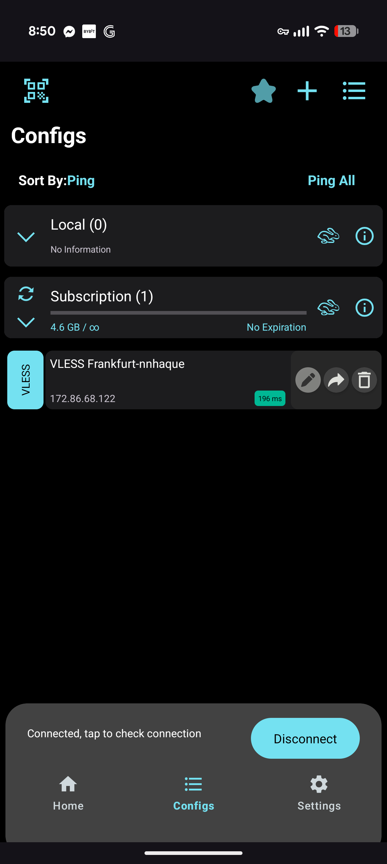 V2Box connected