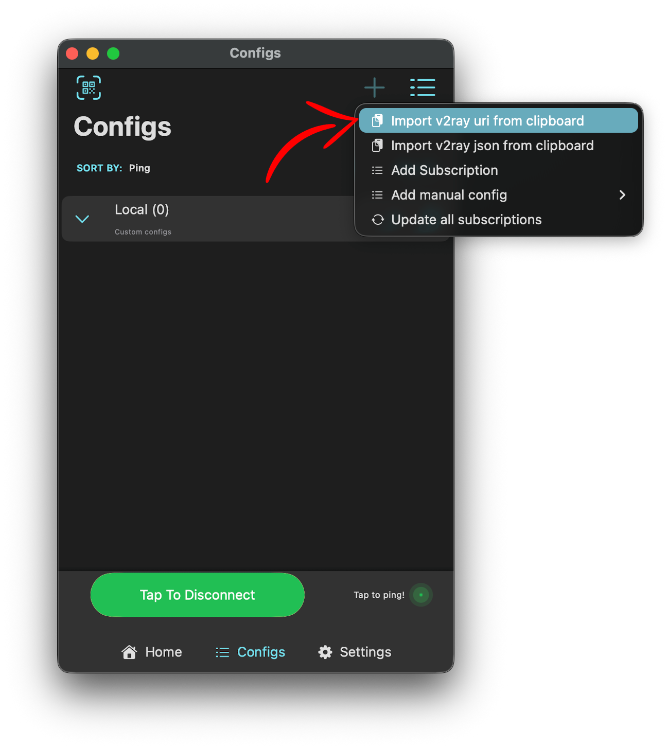 v2box macOS import